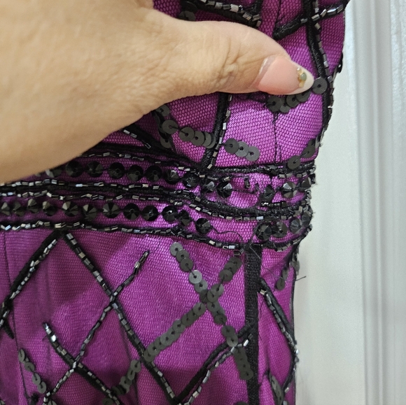 Nwt Sue Wong 1920's Flapper Beaded Elegant Coquette Dress Size 10. - Picture 14 of 16